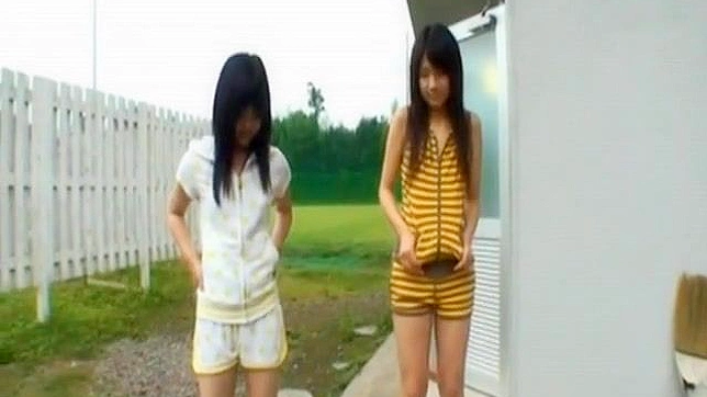Asian Teens 18+  Chiwa & Anri Enjoying Each Other Outdoors