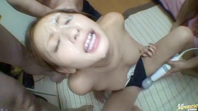 Kana Miura Gets Gang Bang'd Hard In The Locker Room