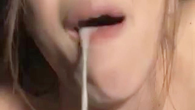 Sexy Babe with Perfect Tits Gives an Intense Indoor Blowjob