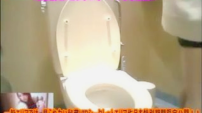 Hot Japanese Chick Seduces Him in Toilet Stall for Steamy Sex