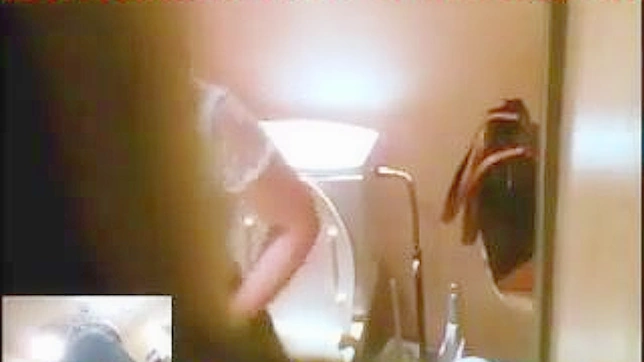 Hot Japanese Chick Seduces Him in Toilet Stall for Steamy Sex