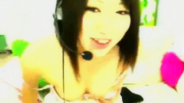 Winsome Japanese Doll Showing Her Natural Tits Close Up