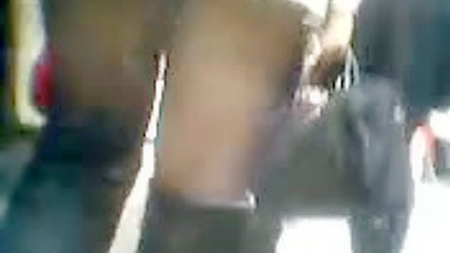 Naughty Asian Cutie In Stockings Tempts Outside Seduction