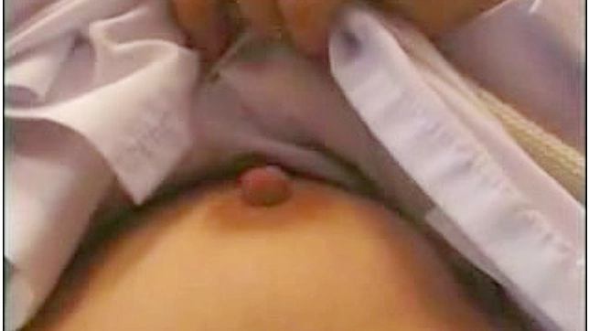 Sexy Japanese Babe Shows Her Natural Boobs Happily