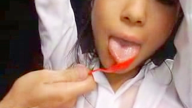 Submissive Folded Asian Doll Awaits Her Master's Commands