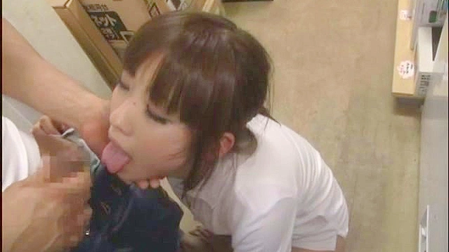 Kneeling Submissively for Cock Feeding Pleasure