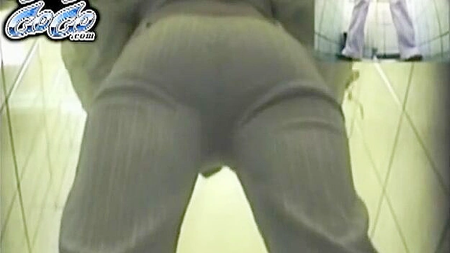 Cute Solo Girl 18+ Enjoys Pleasure Moments In The Toilet