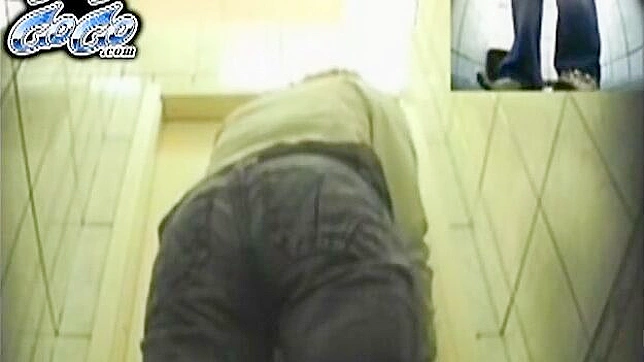 Seductive Solo Girl 18+ Teases Herself in Public Toilet Stall