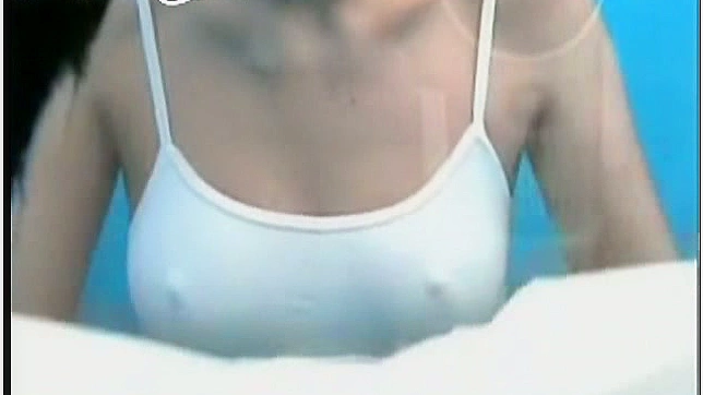 Sensual Angel Slips Off White Panties for Seductive Show