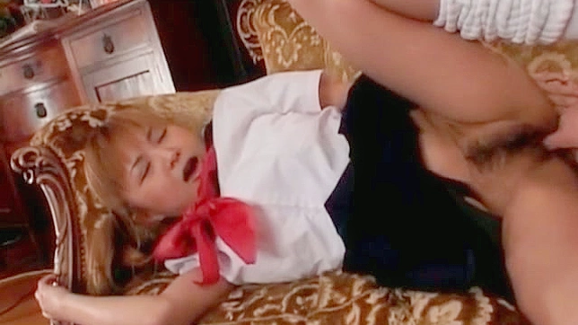 Nozomi Uehara Fingers Her Smooth Shaved Pussy Sensually