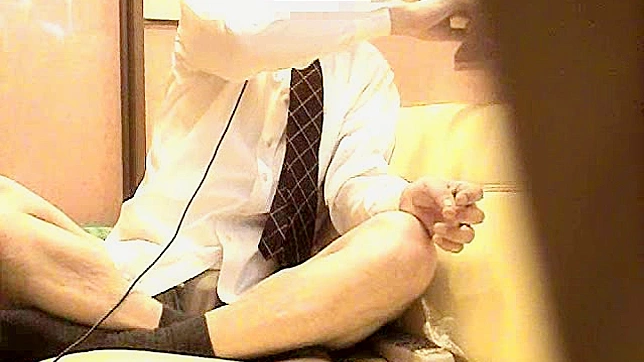 Shy Japanese Gay Goes Wild Masturbating His Hard Pole