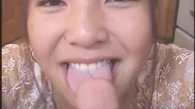Cute Japanese Babe Giving Sexy Blowjob Delightfully