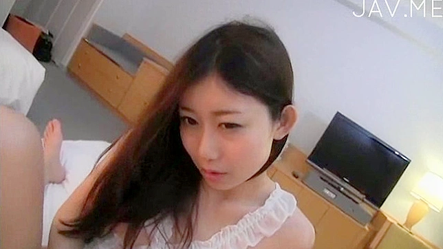 Funny Japanese Chick Eats Cock So Damn Good