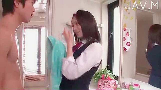 Seductive Nurse Akiho Sits Half Naked For Hot Action