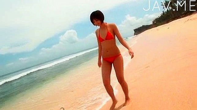 Outdoor Temptation - Short-Haired Bikini Babe Poses Seductively