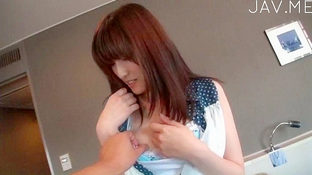 Hot Japanese Teen 18+ Masturbates Her Pussy On Sofa Seductively