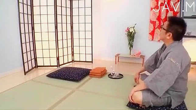 Hot Japanese Teen 18+ In Kimono Sucks Phallus For Pleasure
