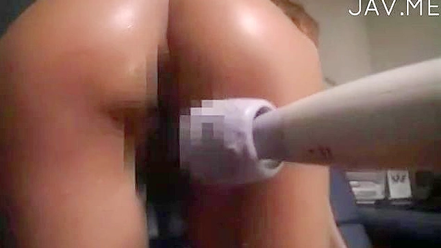 Tight Wet Pussy of Dirty Slut Filled by Giant Dildo Vibes