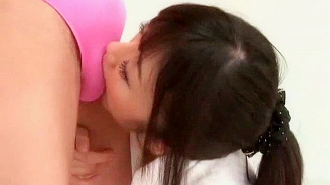 Sensual Beauty Savors Cum After Tempting Blowjob Delight