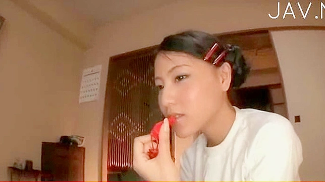 Seductive Japanese Chick Toys Her Pussy Inside Car for Fun Ride