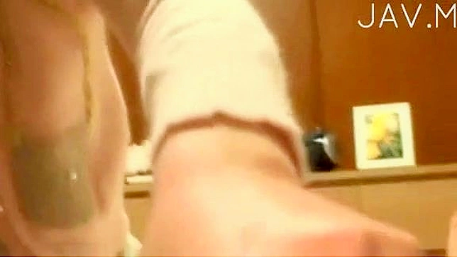 Adorable Asian Cutie Relishes Huge Pole's Sweetness Skillfully