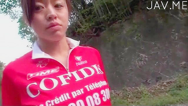 Sexy Japanese Teen 18+ Rides Her Bike Outdoors for Dirty Fun