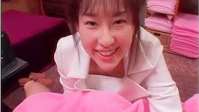 Sweet Japanese Queen Gets Facial While Showing Her Natural Cans