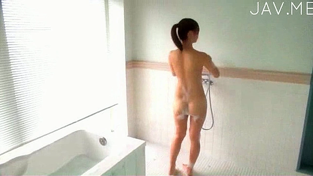 Slim Japanese School Girl 18+ Shows Her Perfect Rump Close-up