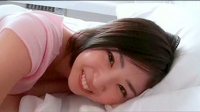 Pigtailed Asian Beauty Bounces Seductively On Love Stick