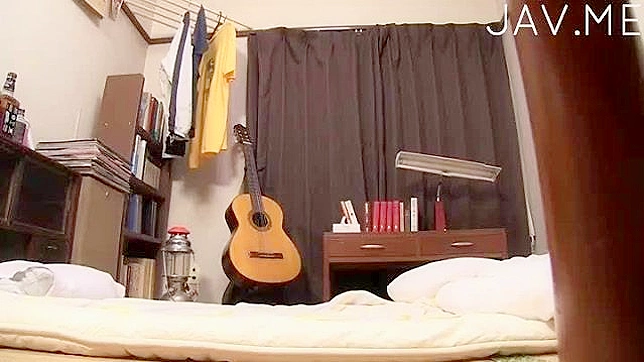 Seductive Japanese Angel With Short Hair Deeply Sucking His Snake