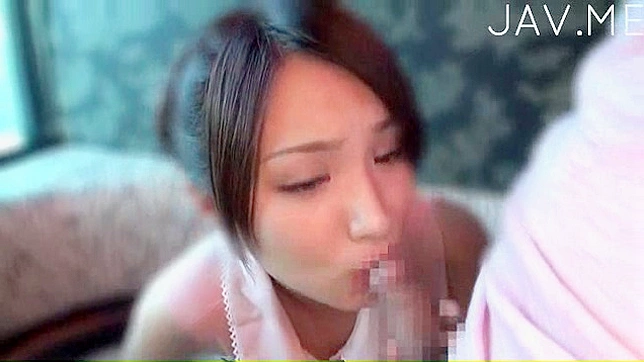 Charming Japanese Angel Seduces with Face & Deep Throat Bliss