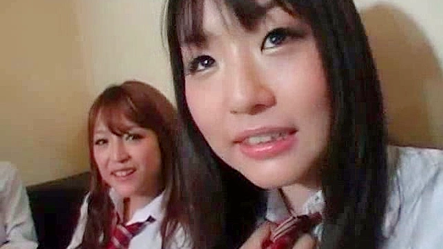 Sultry Chick with Small Boobs Takes Two Big Cocks in Steamy Group Sex