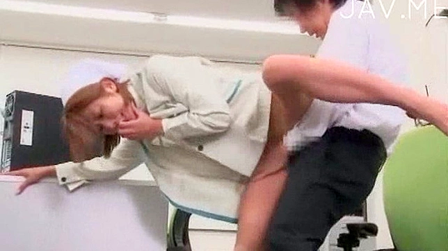 Office Lady in Tight Black Suit Gets Fucked Hard