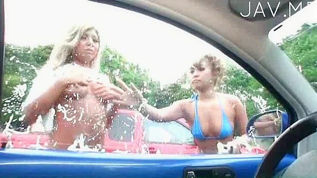 Outdoor Cock Sucking Babes Take Turns Sharing Hard On Action