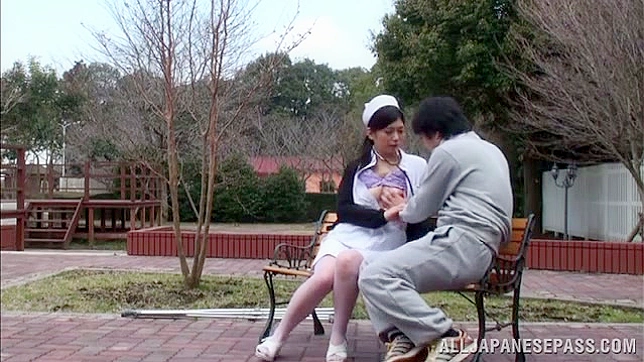 Sexy Nurse Gives Outdoor Blowjob Before Dirty Sex