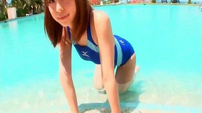 Gorgeous Japanese Babe Shows Off Seductively In Her Bikini