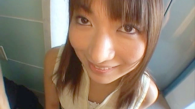 Joyful Japanese Chick Gets Naked & Sucks His Boner Vigorously
