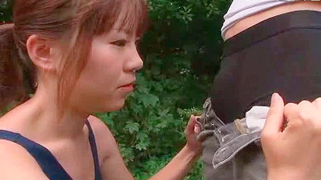 Naughty Outdoor Blowjob by Seductive Asian Sweetheart