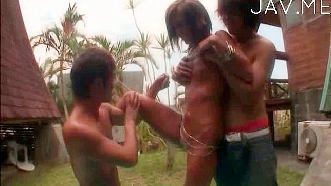 Excited Japanese Chick Gets Rough Drilling Delights in Bed