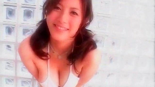 Seductive Brunette Jerks Off Man's Strong Dick With Her Boobs