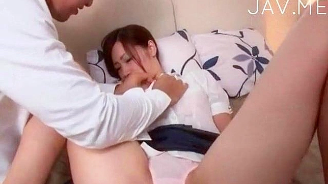 Guy Strips Her Panties Off Before Licking Her Pussy Deeply