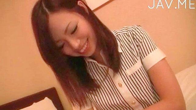 Brunette Smiles While Passionately Sucking Excited Cock