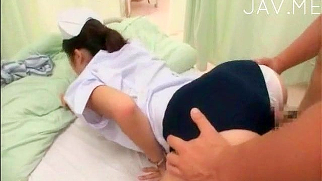 Guy Rips Nurse's Dress Off for Rough Hospital Fuck Fest