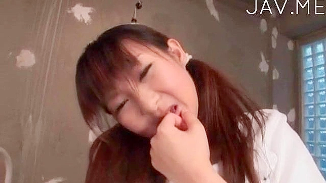 Naughty Schoolgirl 18+ Gives Blowjob While Self-Pleasuring Pussy