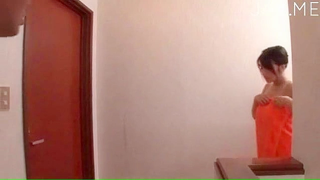 Towel Drops Revealing Busty Girl's 18+ Luscious Curves Ready