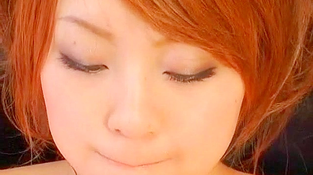 Passionate Redhead Self-Pleases Before Cock-Sucking Bliss