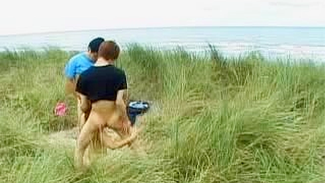 Hot Asian Babe Gets Double Teamed Outdoors Wildly