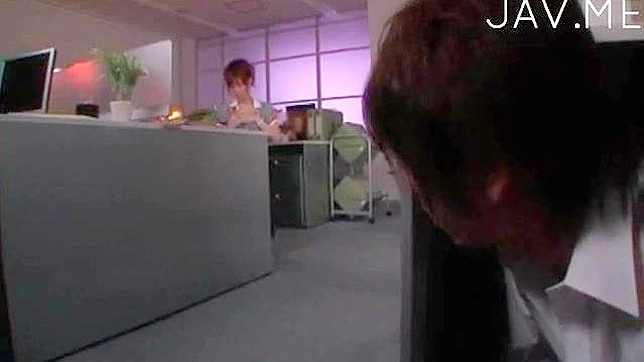 office babe sucks boss's cock then rides him hard for pleasure