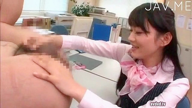 Office Slut Kneels & Sucks Tasty Dong at Work Intensely