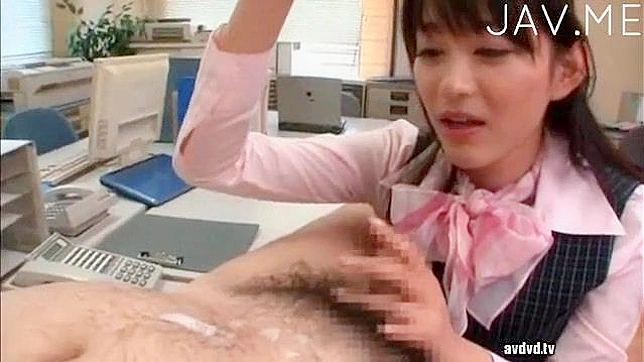 Office Slut Kneels & Sucks Tasty Dong at Work Intensely